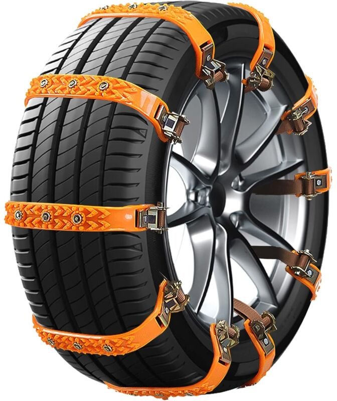 Auto-Schneeketten, universelle Schneekette für das Auto, Schneeketten für Reifen, verstellbare rutschfeste Reifenbänder,...