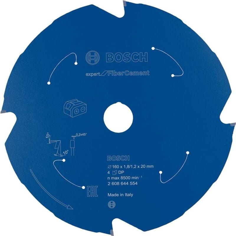 Kreissägeblatt f Fiber Ce 160x1.8/1.2x20 Z4 - Bosch