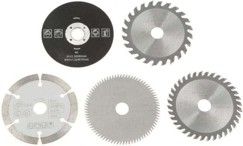 Sägeblätter - 5 Stück Mini-Hartmetall-Kreissägeblätter mit einem Innendurchmesser von 15 mm für Schneidwerkzeuge.