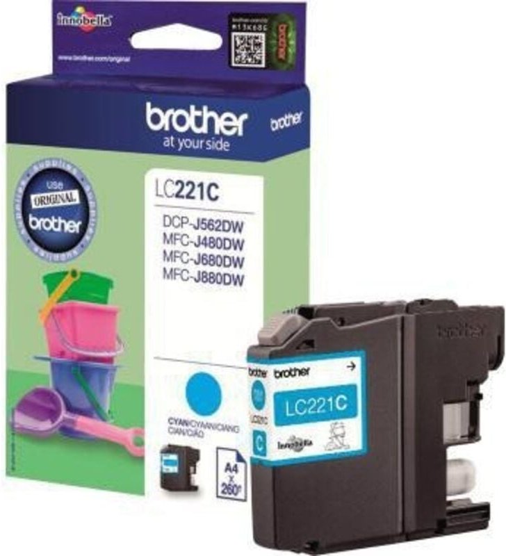 Tintenpatrone Originalzubehör LC-221C ca. 260 Seiten cyan 5,9ml