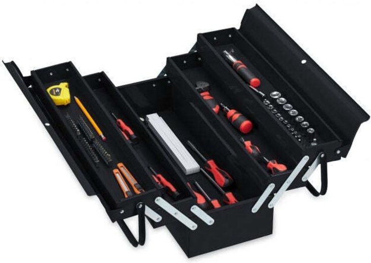 Werkzeugkasten leer schwarz 8