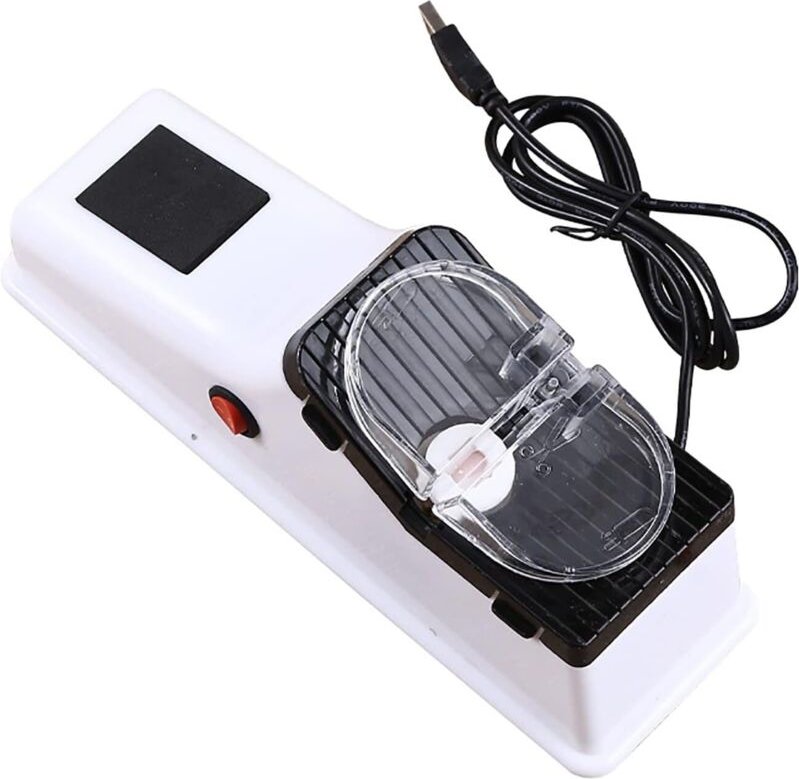 Elektrischer Messerschärfer, Feinschleif-Schärfstein mit offener Schneide, tragbares Küchenwerkzeug, doppelseitig, schne...