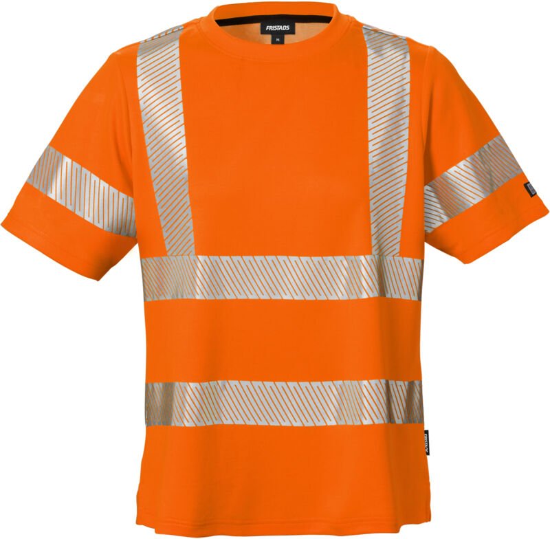 Fristads 129515-230-XL High Vis Damen-T-Shirt, Kl. 2 7458 THV Dynamic Rundhalsau