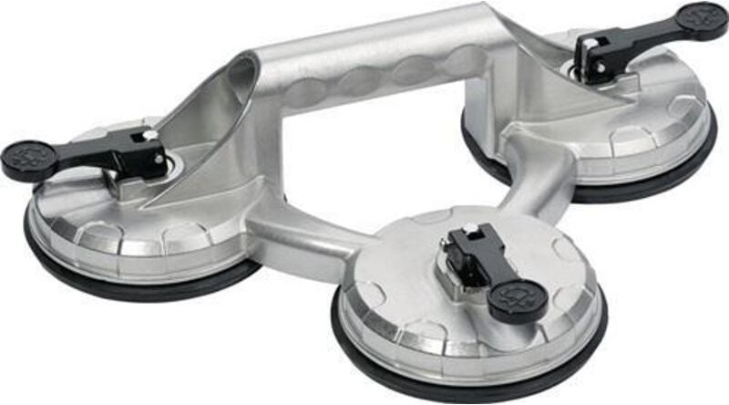 Promat - Saugheber Tragfähigkeit 100 kg Kopf-Ø 118 mm 3 Köpfe Alu