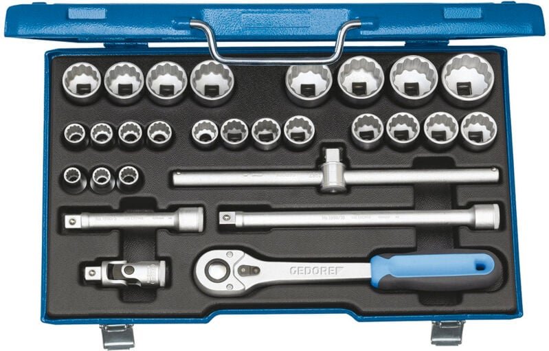 Steckschlüssel-Satz 1/2 28-tlg. ud 10-36 mm - Gedore