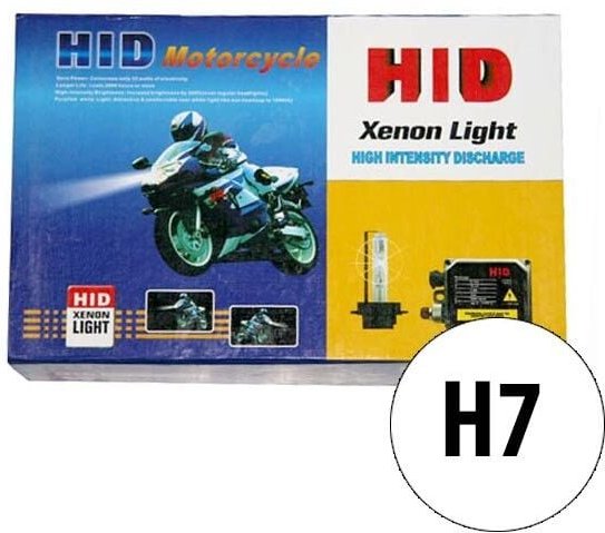 Yatek - H7 Motorradkit Xenon. 6000K kurzes Licht, 35W Verbrauch. SLIM-Vorschaltgerät