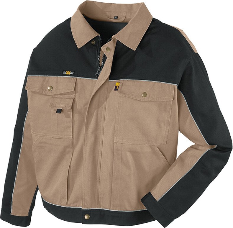 Canvas (320 g/m²) Bundjacke RIO khaki/schwarz Größe 3XL