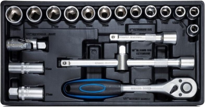 Ratschenset 1/2" 19 teilig