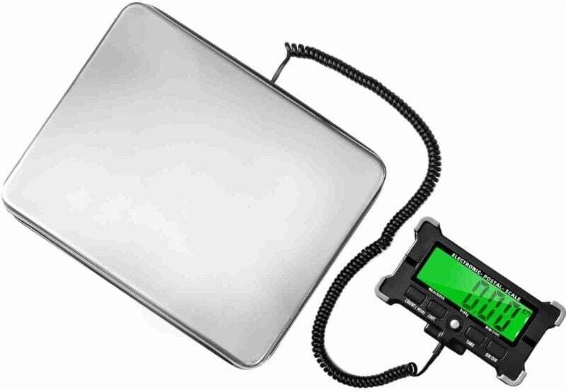Paketwaage, 200 kg/0,05 g hochpräzise Paketwaage, Edelstahl-Versandwaage für Pakete, Gepäck, Lager, digitale Postwaage m...