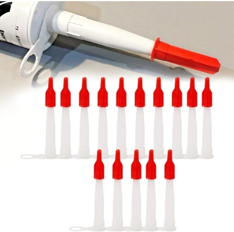 15er-Pack Silikon-Düsenkappen mit roter Düsenersatzkartusche