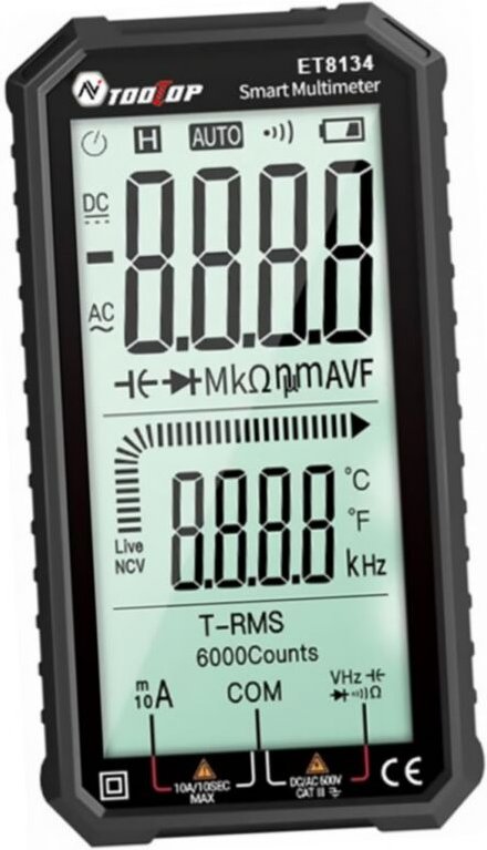 Pc-Multimeter Vollbild-Multitester Nützliche DC-Voltmeter-Werkzeuge Digital-Multimeter Auto Digital Meter Messgerät Ausr...