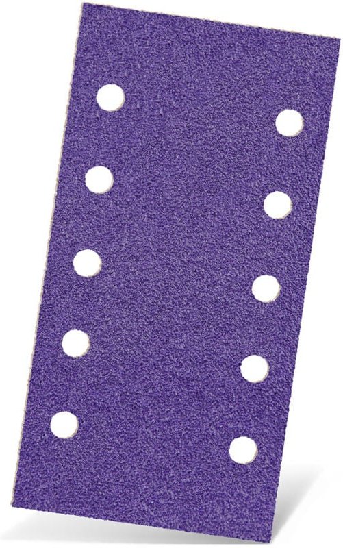 Titanium hd Klett-Schleifblätter, 230 x 115 mm, 10-Loch, f. Schwingschleifer, Keramik-Mix (50 Stk.) K600 - Menzer