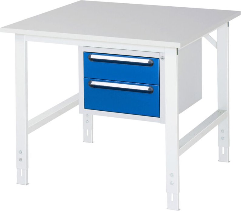 Rau Arbeitstisch Tom höhenverstellbar KM03, B1000xT1000xH760-1080mm, M-Platte-22mm