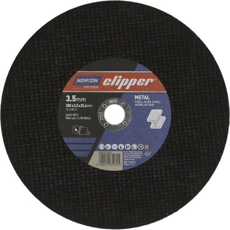 Trennscheibe D300x3,5mm Typ 41 Metall Bohrung 25,4 mm