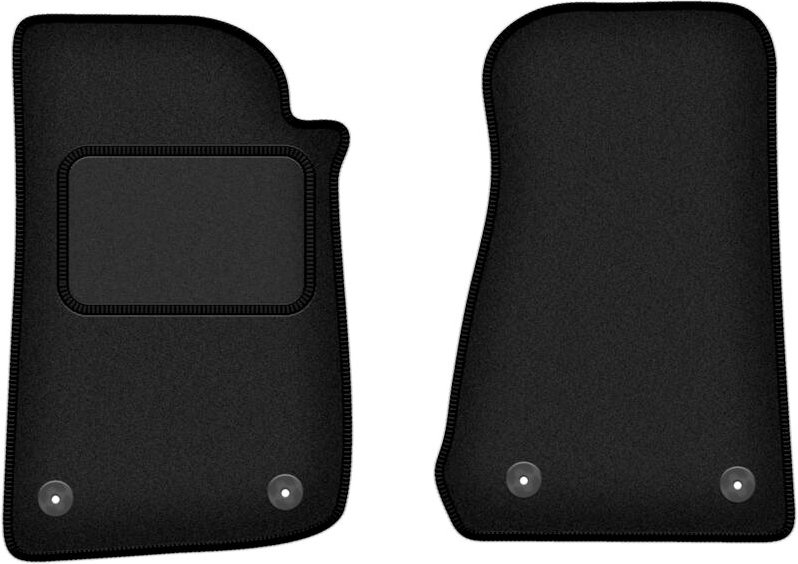 Vordere Matten schwarz für: Jeep Wrangler IV Offroad (2017-)