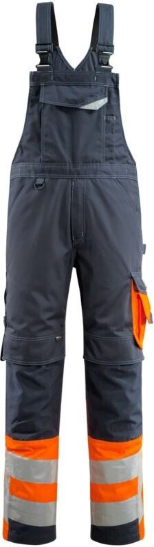 Mascot-15669-860 Sunderland Latzhose Safe Supreme Gr. 90C48 schwarzblau/hi-vis orange