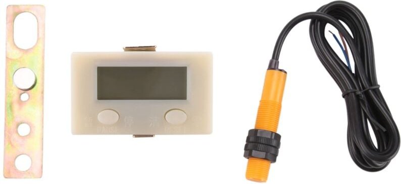 0-99999 LCD Digital Anzeige Elektronischer ZäHler Punch Magnetischer Induktions NäHerungs Schalter Reziproker Drehen