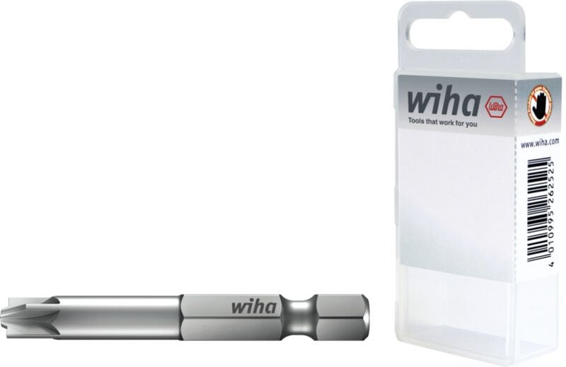 Wiha - Bit Professional 70 mm PlusMinus/Pozidriv 2-tlg. 1/4' E6,3 in Box (36086)