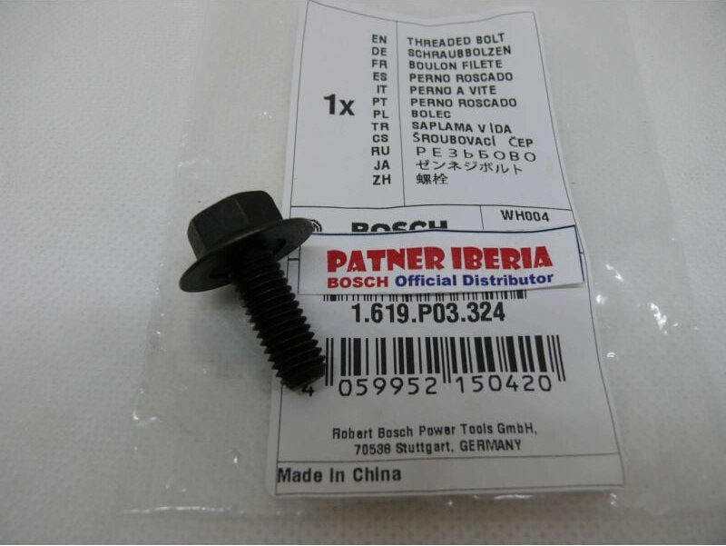 Original Ersatzteil Bosch 1619P03324 Gewindebolzen für gcm 10 s