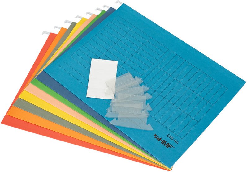 250460 Hängeregister, 8er Set, din A4 Format - HMF
