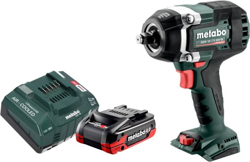 Metabo SSW 18 LTX 800 BL Akku Schlagschrauber 18 V 800 Nm 1/2" Brushless + 1x LiHDX Akku 4,0 Ah + Ladegerät