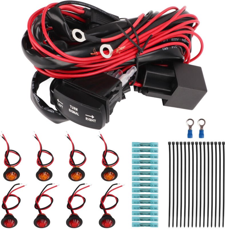 ATV/UTV-Straßenzulassungsset, UTV-Blinker-Wippschalter, einfache Installation, komplettes Zubehör für Golfwagen (horizon...