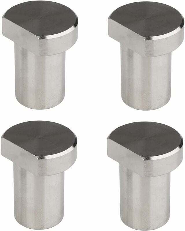4-teiliges 20-mm-Tischklemmen-Set aus Aluminiumlegierung, T-Nut-Werkbankzubehör für Bohrungen