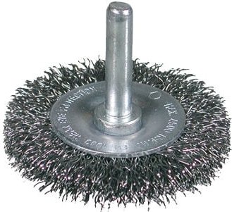 Osborn - Messingbeschichtete Stahlrundbürste mit 6 mm Schaft und ø 0,30 mm Besatz (100x12x22) 2108600010