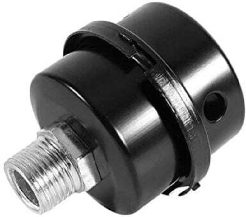 Schalldämpferfilter für Luftkompressoren, Gewindeschalldämpfer-Luftfilter für ölfreie Kompressoranschlüsse (1/2" Gewinde...