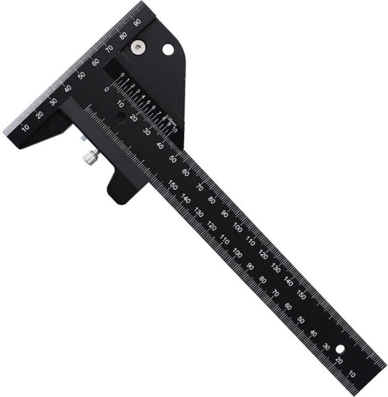 Schreiner-DIY-Werkzeuge Zimmerei-Holzritzlineal Holzritzlineal Messen Zimmermanns-Markierungswerkzeug Holzbearbeitungs-R...