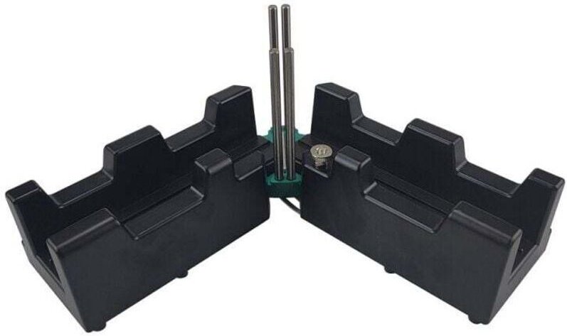 Gleitende Gehrungslade und Schräge – 2-in-1-Produkt für präzise Sockelleisten – Winkel von 85 bis 180°