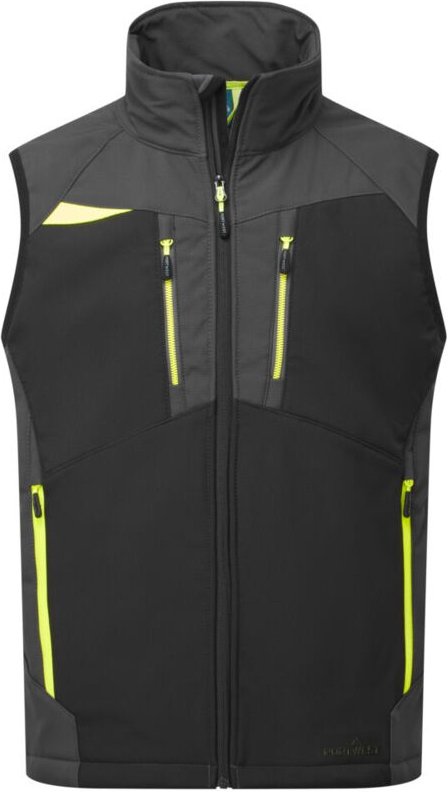 Softshell ärmellos Dx4 (3 Schichten) - Größe XL - Metallgrau - Portwest