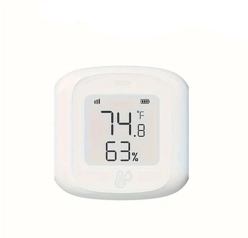 Intelligentes WLAN-Thermometer mit Temperatur- und Feuchtigkeitssensor, Hygrometer und LCD-Display für den Innenbereich