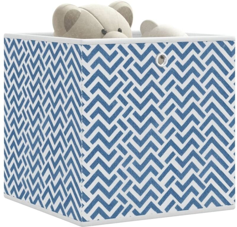 Faltboxen 10 Stk. Blau 32x32x32 cm Vlies Vidaxl