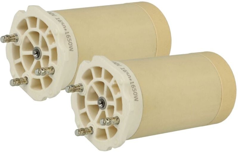 vhbw 2x Heizelement kompatibel mit Leister Electron, Mistral Heißluftschweißpistole - 3300 W, Keramik Heizkern, 4,4 x 8,...