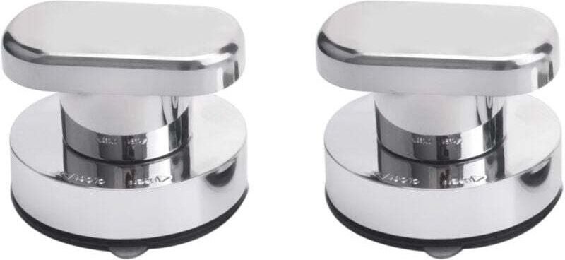 2er-Set Türgriffe mit Saugnapf für Schubladen, Schränke, Kühlschränke, Glasflächen, tragbare Geräte, Silber