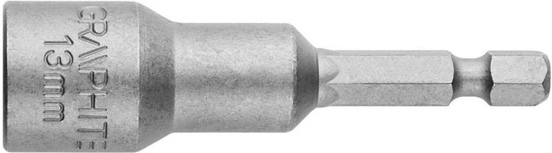 1/4" Magnet Bithalter 65 mm mit Sechskantkopf 13 mm