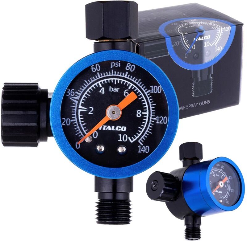 Druckminderer Für Italco-Lackierpistole-Membranmanometer