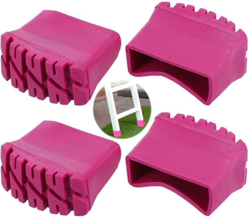 Satz mit 4 rutschfesten Gummikappen für Leitern, Bastelarbeiten, Baustellen und technische Leitern