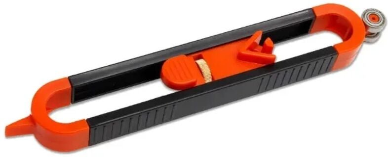 CSPARKV Konturenlehre, 35 x 233 mm, mit Schloss, Profilwerkzeug, Messlineal für die Holzbearbeitung, unregelmäßige Kontu...