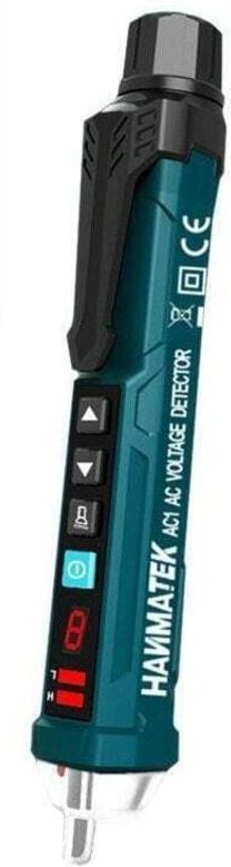 HANMATEK AC1 berührungsloser Spannungsprüfer, einstellbare Empfindlichkeit, LCD-Display, LED-Taschenlampe, Dual-Bereich ...