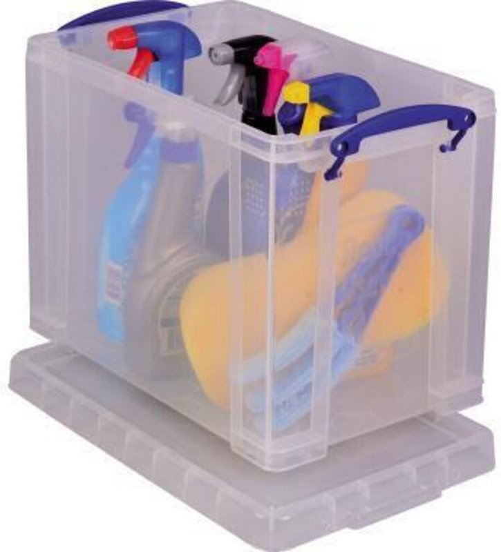 Kaiserkraft - Aufbewahrungsbox 39,5 x 29 x 25,5 cm (b x h x t) 19l Polypropylen transparent