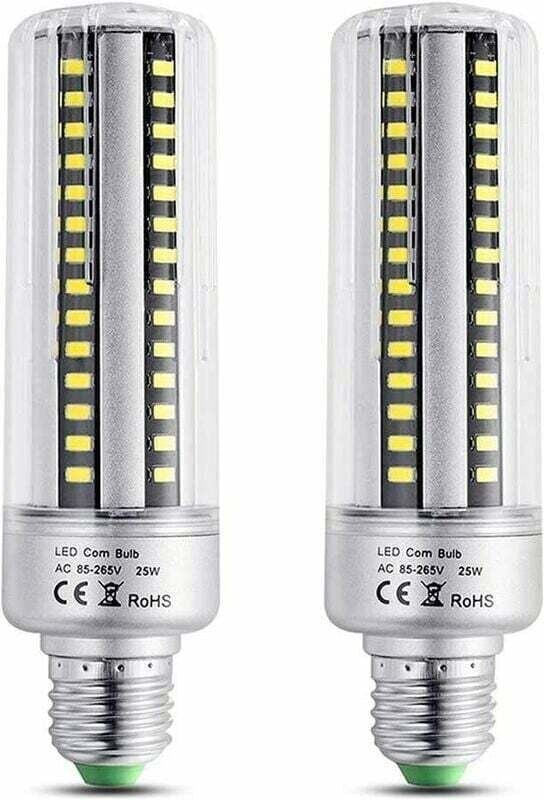 E27 LED-Lampe 25W Warmweiß 3000K, 2500LM Hohe Helligkeit, entspricht einer 200W Halogenlampe, nicht dimmbar, E27 LED-Mai...