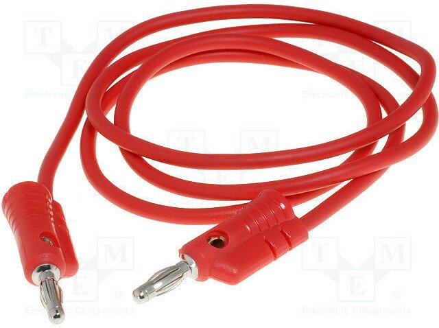 4mm 900mm Bananen-Testkabel 4mm ROT
