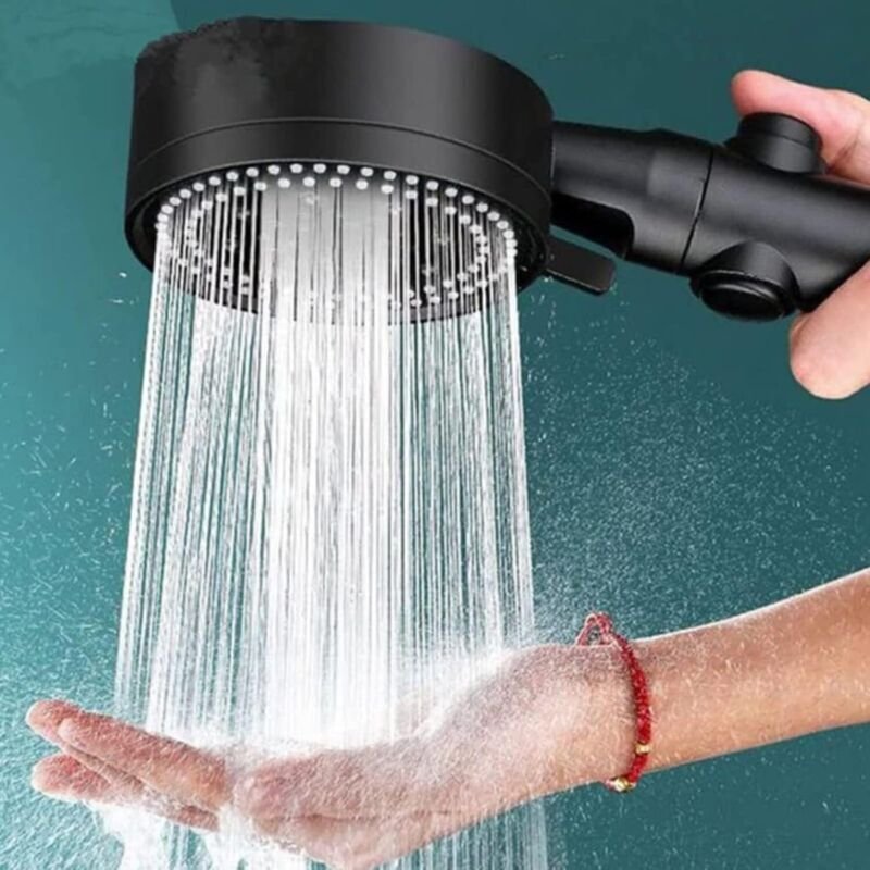 Hochdruck-Duschkopf mit Wassersparfunktion, 6-stufig verstellbarer Duschkopf für das Badezimmer, Anti-Kalk-Duschkopf mit...