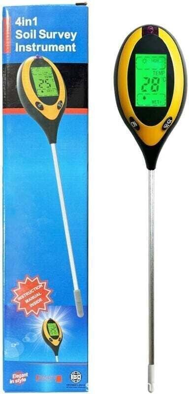 4-in-1 Bodentester (XU): Messung von Feuchtigkeit, Temperatur, pH-Wert und Licht für den Gartenbau. Professionelle Quali...