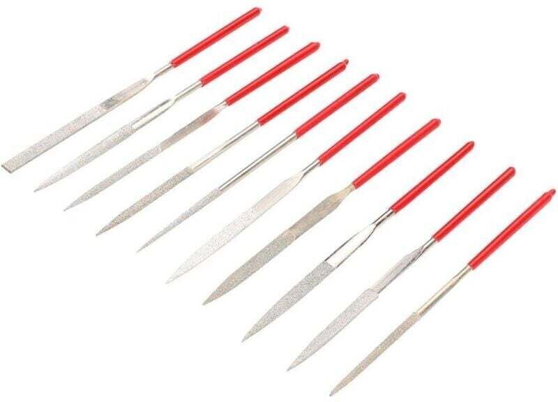 Set mit 10 Gitarrenfeilen für Stegeinlagen, Nuten, Reparaturwerkzeuge, Reinigung und Wartung von Gitarren und Geigen