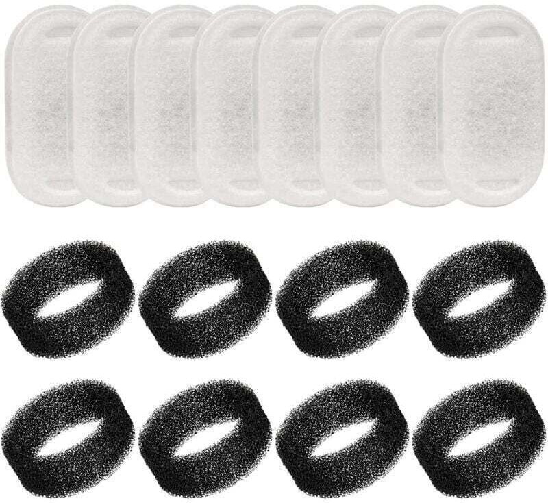 Filter für Katzenbrunnen, 16 Ersatzfilter für Katzen- und Hundebrunnen, Aktivkohlefilter für 3,2-Liter-Katzenbrunnen aus...
