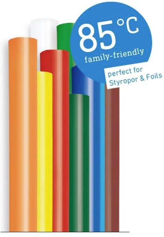 Klebesticks ø 7 mm, bunt (Color), 16 Stück - Steinel