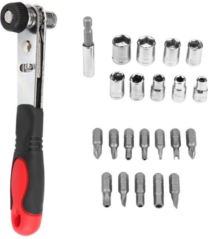 Bohrer-Set, extra langer Torx-Backen-Steckschlüsselsatz für mechanischen Antrieb, 23-teilig